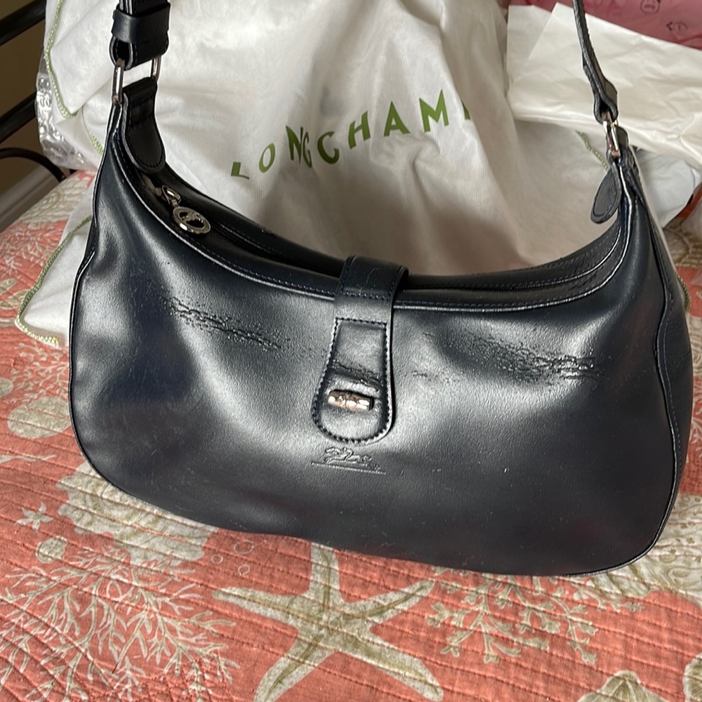 Rousseau shoulder bag in Navy Blue